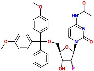 MC080655 N4-Acetyl-5'-O-DMT-2'-fluoro-2'-deoxycytidine (图片) MC080655 N4-Acetyl-5'-O-DMT-2'-fluoro-2'-deoxycytidine